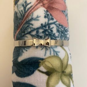 Kate Spade Silver Mini Bow Bangle